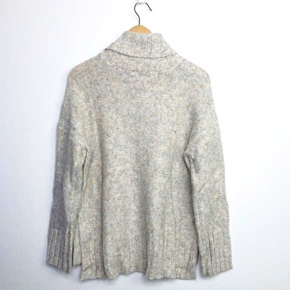 PHILOSOPHY heathered grey beige turtle neck sweater - Picture 2 of 13
